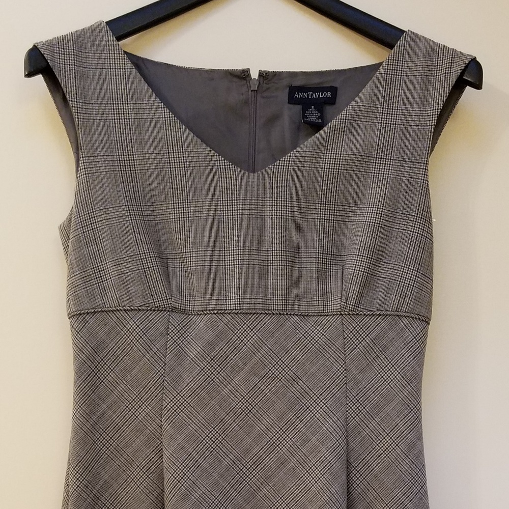 Ann Taylor Sheath Dress Houndstooth, Size 2